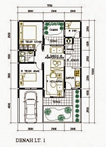 50+ Contoh Gambar Denah Rumah Minimalis Terbaru 2017 