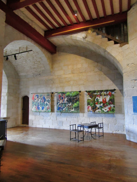 Interior view of the Château de Dinan, France