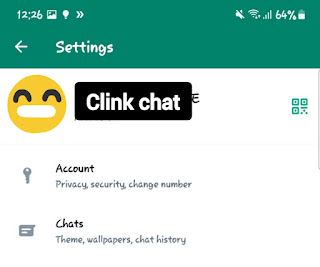 How to open chat in WhatsApp settings