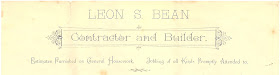 California contractor letterhead Leon Bean also known as L S Bean