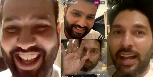 Rohit Sharma chat with Yuvraj Singh on Instagram Live amid LockDown