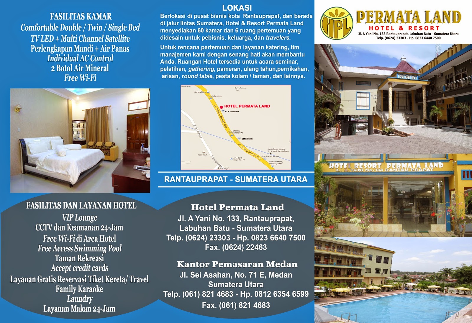 Hotel Permata Land Rantauprapat: Brosur Hotel Permata Land