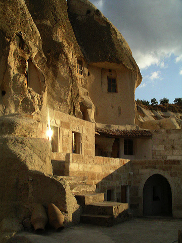  14 Crazy Hotels That Will Give You Serious Travel Goals - Fairy Chimney Hotel in Turkey is right in the middle of Cappadocia, famous for the tufa rock cones. In fact, portions of the hotel are actually carved from the cones themselves.