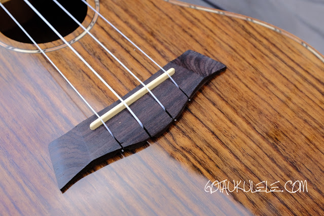 Barnes Mullins BMUK5C Concert Ukulele bridge