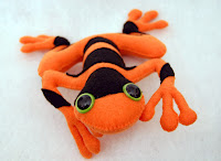 Orange Plush Poison Dart Frog