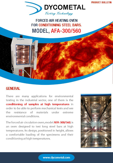 ESTUFA DE CIRCULACIÓ FORZADA DE AIRE PARA ACONDICIONAMIENTO DE BARRAS DE ACERO, MODELO:  AFA-300/560