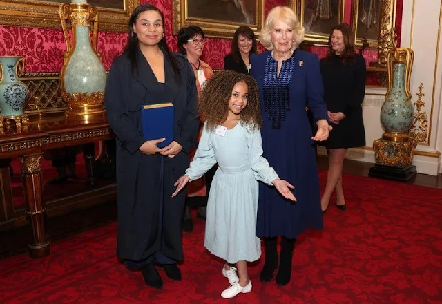 The 50 finalists of the children’s writing competition, their parents and carers came together at Buckingham Palace