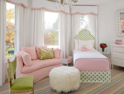 Kamar Tidur Anak Perempuan Minimalis Warna Pink