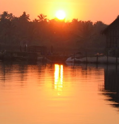 Sunset at Backwaters