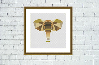 Elephant cross stitch pattern - Tango Stitch