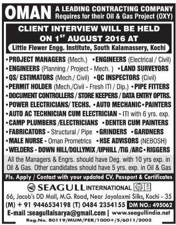 Oman large job vacancies