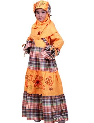 33 Gambar Model  Baju  Muslim Anak  Perempuan Terbaru 2021