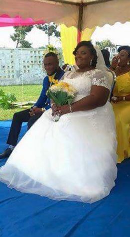 Abena on wedding day