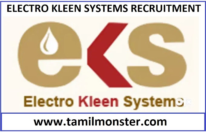  Electro Kleen Systems LLP Recruitment  Detail 2022–  Apply Oil Management Executive openings walkin @ tamilmonster.com