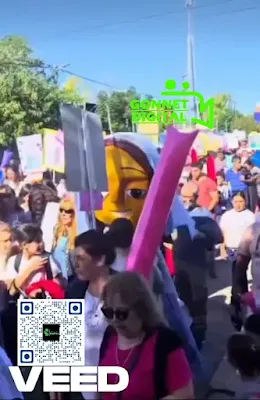 Procesión en Ringuelet celebrando el Día de Nuestra Señora de la Anunciación con escuelas locales