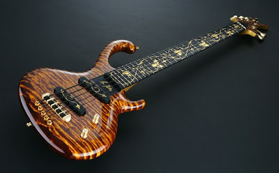 guitar bass
 on The $250,000 bass guitar, The Ritter Royal Flora Aurum, was built by ...