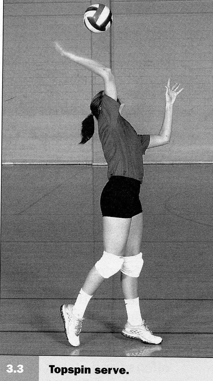Topspin serve