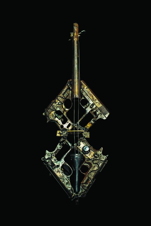 pedro reyes escultura armas em instrumentos musicais