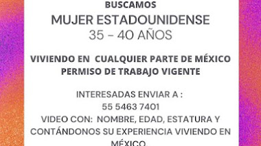 CASTING en MÉXICO: Se busca MUJER ESTADOUNIDENSE entre 35 - 40 años para PELÍCULA 2023