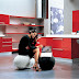 White And Red kitchen Design Singapore