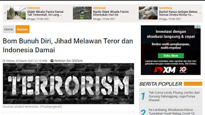 Bom Bunuh Diri, Jihad Melawan Teror dan Indonesia Damai