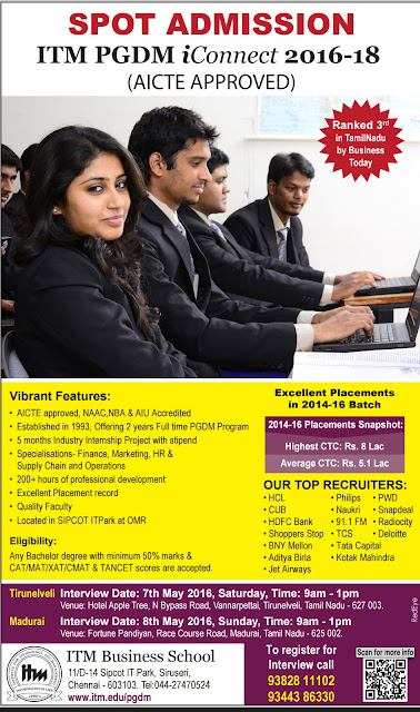 ITM Business School-Chennai,  MBA College In Chennai