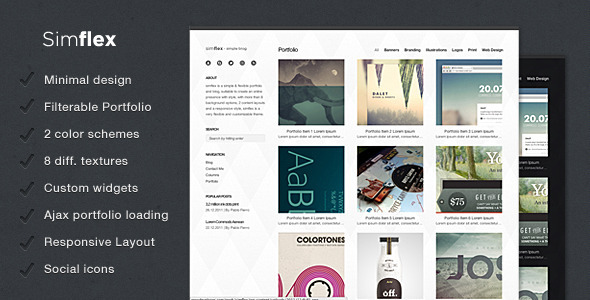 Simflex - Blogging WordPress Theme Free Download by ThemeForest.