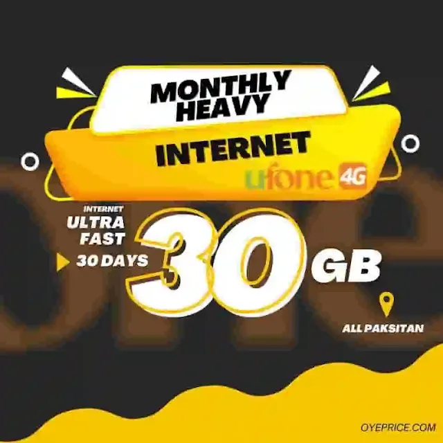 Ufone Monthly Heavy Internet Package
