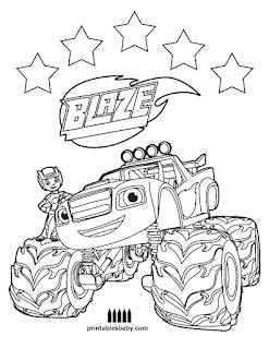 Blaze and the monster machines coloring pages