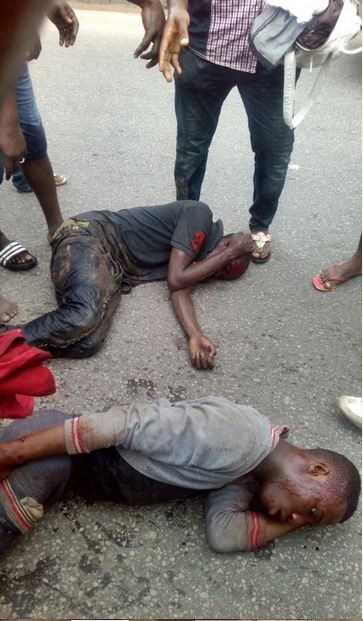 Terrible!!! 2 Robbers Stripped N*ked and Brutally Beaten after a Failed Operation (Graphic Photos)