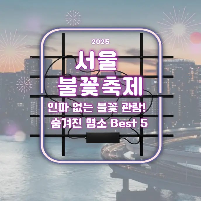 2025 서울 불꽃축제 | 인파 없는 불꽃 관람! 숨겨진 명소 Best 5 | 오후 생활정보