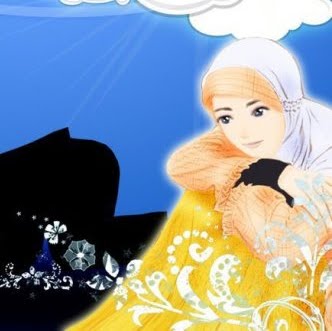 CANTIK BERJILBAB Gambar Kartun Muslimah Wanita Cantik Memakai Jilbab