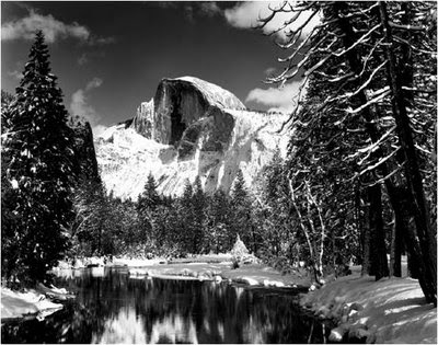 This is Ansel Adams' photo, “Yosemite” (1940s).