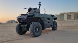 Israel Aerospace Industries giới thiệu robot mặt đất có vũ trang tại DSEI