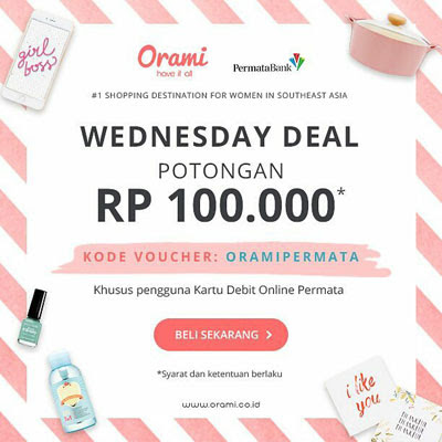 Wednesday Deal Orami – Bank Permata