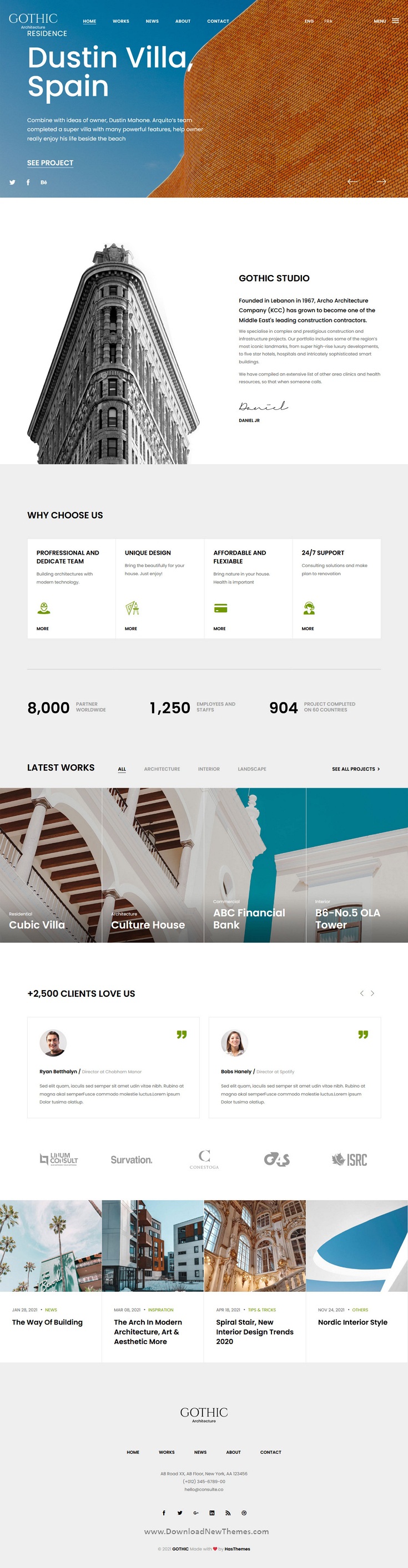 Architecture Responsive Website Template