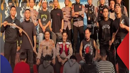 5 Orang Geng Motor Dengan Senjata Tajam Yang Kerap Resahkan Warga Diamankan Polda Lampung