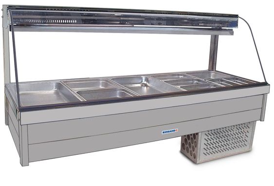 Tủ mát mini Salad tự chọn để bàn, quầy lạnh inox quầy bar