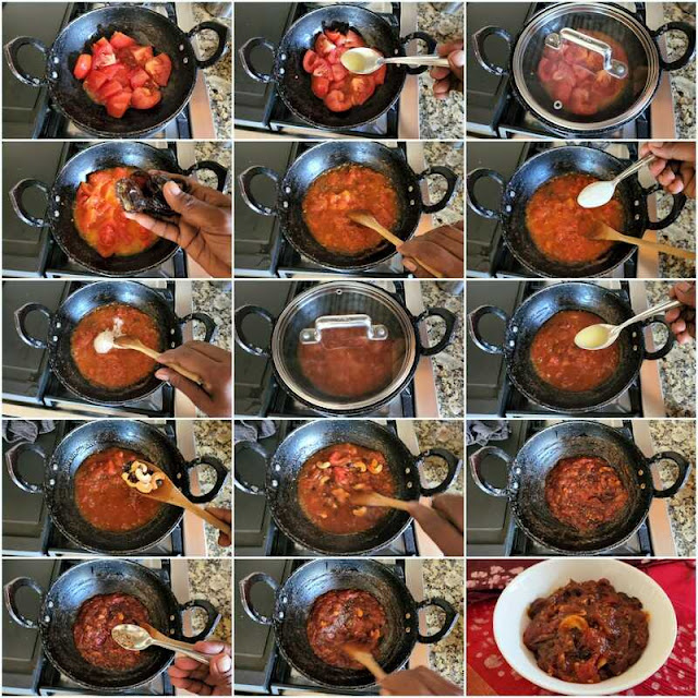 images of  Kalyana Veetu Tomato Jam Recipe / Tomato Sweet Pachadi Recipe / Tomato Jam Recipe / Thakkali Sweet Pachadi Recipe / Tomato Jam for Biryani