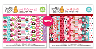 Newton's Nook Designs Love & Chocolate Paper Pad and Love & Woofs Paper Pad