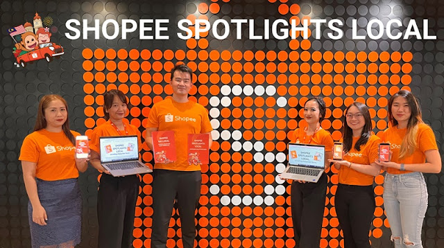 Kenneth Soh, Head of Marketing Shopee Malaysia and the PR team with the Shopee Spotlights Local Book