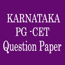 Karnataka PGCET-2014 Question Papers & key answers 