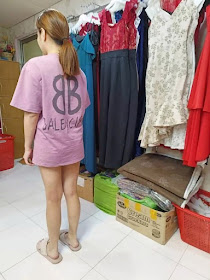 The shirt the woman was wearing when she was issued a compound. Local authorities said it must at least cover her knees.
