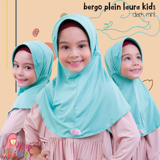 jilbab anak miulan bpl kids dark mint