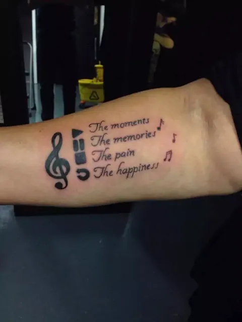 Creative Music Tattoos For The Music Lover In You