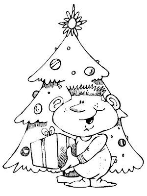 Christmas Tree Coloring Pages for Kids