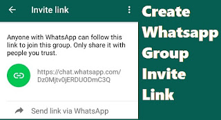 Create Whatsapp Group Invite Link