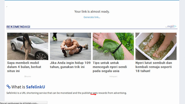 Cara Mudah melewati Shortlink SafelinkU