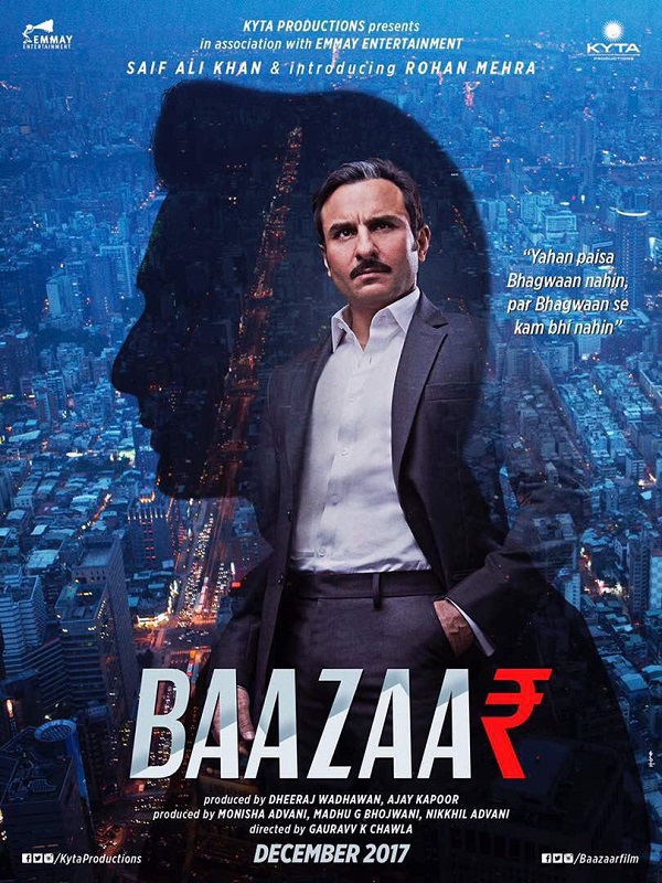 FILM SAIF ALI KHAN, BAAZAAR DITUNDA RILISNYA HINGGA 2018