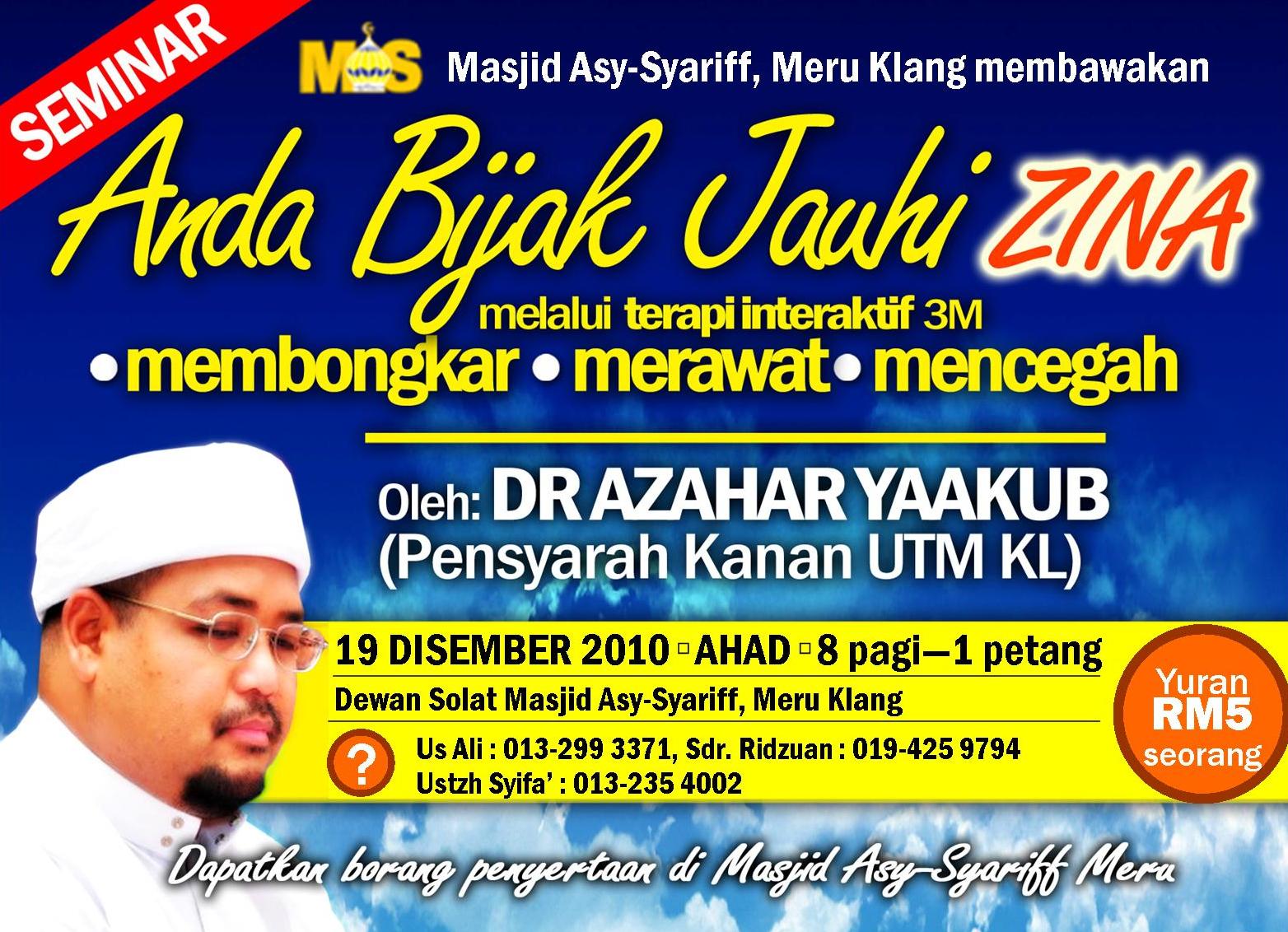 www.mymaktabaty.com SEMINAR ANDA BIJAK JAUHI JAUHI ZINA